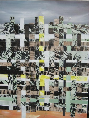 assemblage de deux toiles permettant la réalisation d'une autre toile